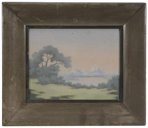 Rookwood Pottery, Scenic Vellum Plaque, 1915, 1892