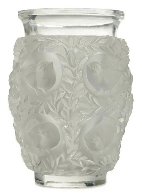 Bagatelle Vase by Lalique, molded glass, sold Jan 2015