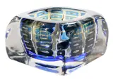 Orrefors, "Ariel" Cobalt and Clear