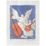 Carmen Parra, Ángeles músicos, 2009, Serigrafía 12 / 100
