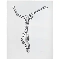 Cristo 2 by Mathias Goeritz, 1992, Serigrafía 14 / 50, sold Dec 2024