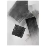 Javier Peláez, Polvo en las sobras 2, Carboncillo y polvo de carbón sobre papel
