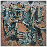 Jhonathan Chávez, La entrada a, 2015, Óleo sobre tela