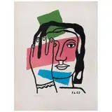Fernand Léger, Tête de femme, Litografía 84 / 250