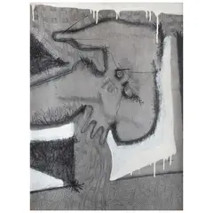Untitled by Rodolfo Nieto, Carboncillo y acrílico sobre madera, offered Nov 2024