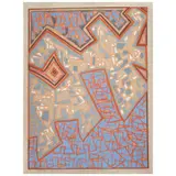Myra Landau, Ritmo blanco, Pastel sobre tela