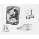 Gunther Gerzs, Untitled, Lápiz de grafito sobre papel