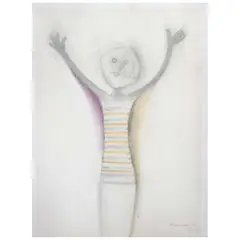 Rufino Tamayo, El Grito, Lápiz de grafito y pastel sobre papel