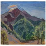 Gerardo Murillo "dr. Atl", Popocatépetl, Óleo sobre papel
