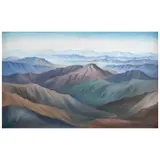Carlos Orozco Romero, Lejanías en azul, Óleo sobre tela