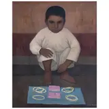 Gustavo Montoya, Niño, Óleo sobre tela