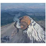 Jorge Obregon, Cráter del Popocatépetl, Óleo sobre lino