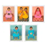 Gustavo Montoya, De la serie Niños mexicanos, 1985:, Serigrafías P.A. 27 / 50, 155 / 250 P, 154 / 250 P, 152 / 250 P, y 152 / 250 P