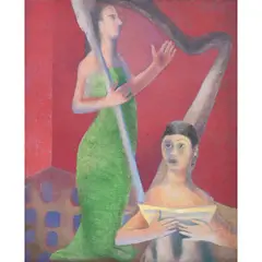 Agustín Lazo Adalid, Concierto, 1950, Óleo sobre tela