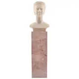 Luis Ortiz Monasterio, Retrato de dama, Escultura en ónix en base de mármol
