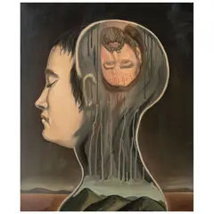 Gustavo Monroy, Augusta, de la serie La niña salamandra, 2007, Óleo sobre tela