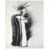 Rufino Tamayo, Mujer de espaldas, Tinta sobre papel