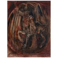 Estrella Carmona, Centauro, 1993, Óleo sobre tela