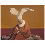 Fernando Garrido, Ermitaño, Óleo sobre tela