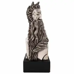 José Sacal, El Moisés, Escultura en baño de plata 2 / 10 en base de madera