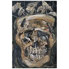 Luis Argudín, Flores, 2010, Óleo sobre madera