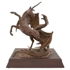 Untitled by Luis Strempler, 1984, Escultura en bronce en base de madera, offered Sep 2024