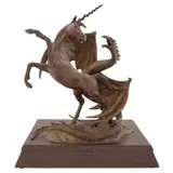 Luis Strempler, Untitled, 1984, Escultura en bronce en base de madera