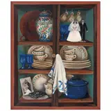 Eugenia Marcos, Vitrina, 1990, Óleo sobre tela
