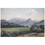Marco Antonio Zepeda, Pico de Orizaba, Óleo sobre masonite