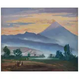 Mario Almela, Popocatépetl al amanecer desde Ixtapaluca