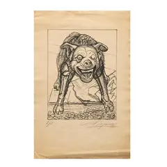David Alfaro Siqueiros, Guardián de la paz, 1945, Litografía E / E