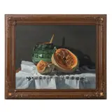 Jose Samano Torres, Bodegón con melón, 1988, Óleo sobre tela