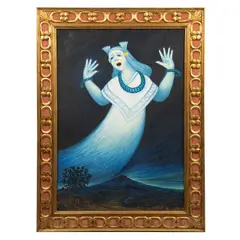 Desiderio Hernández Xochitiotzin, La llorona del Matlacueyec, 1976, Óleo sobre tela