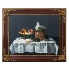 Bodegón con panes by Jose Samano Torres, 1989, Óleo sobre tela, sold Sep 2024