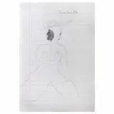 Francisco Toledo, Untitled, Lápiz de grafito sobre hoja de cuaderno