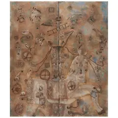 Sergio Hernández, El sueño de la mariposa, 2000, Óleo sobre tela