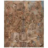 Sergio Hernández, El sueño de la mariposa, 2000, Óleo sobre tela