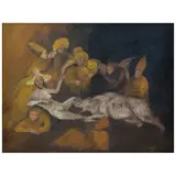 Puri Yáñez, Horror simpático, Óleo sobre masonite