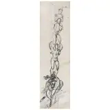 Slavovi Troupe, de la serie El Circo by José García Ocejo, Tinta sobre papel, offered Aug 2024