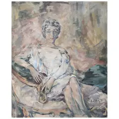 Retrato de Felice by Irene de Bohus, ca. 1960, Óleo sobre tela, offered Aug 2024