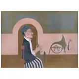 Untitled by Mario Martín del Campo, Acrílico, pastel y lápiz de grafito sobre madera, offered Aug 2024