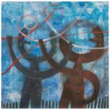 Arturo Morín, Figuras, Acrílico sobre tela