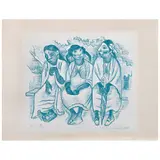 Shinzaburo Takeda, Fiesta de Papantla, Litografía E. P. 7 / 15