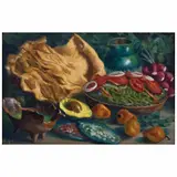 Alfonso Tirado, Duro y con sal (chicharrón), Óleo sobre tela