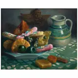 Alfonso Tirado, Dulces, Óleo sobre tela