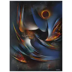 Leonardo Nierman, Eclipse, Acrílico sobre masonite