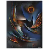 Eclipse by Leonardo Nierman, Acrílico sobre masonite, sold Aug 2024