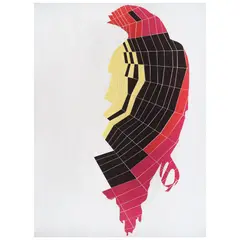 Exotic ravens 01 by Carlos Amorales, 2006, Collage y tinta offset sobre papel, offered Aug 2024