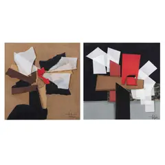 Untitled by Fitzia, Acrílico y collage sobre madera, offered Aug 2024