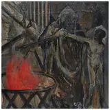Estrella Carmona, El estudiante de Praga, 1991, Óleo sobre tela